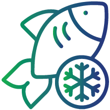 Frozen fish sticks or patties