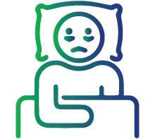 Frequent sleep disturbances
