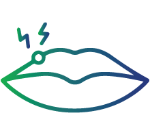 Open sores (ulcers) – a characteristic feature of herpes infection