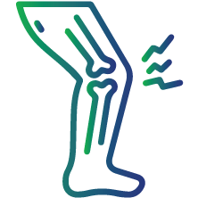 Joint pain and stiffness - Resembling arthritis.
