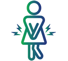 Pelvic pain or discomfort- Pain during intercourse, Chronic pelvic or lower back pain