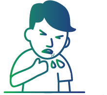 Coughing up blood (hemoptysis)
