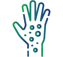 Skin rashes such as dermatitis herpetiformis