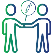 Sharing needles, syringes, or other drug injection equipment